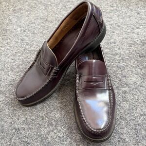 Sebago Classic Dan Penny Loafer Handsewn Brown Burgundy Leather